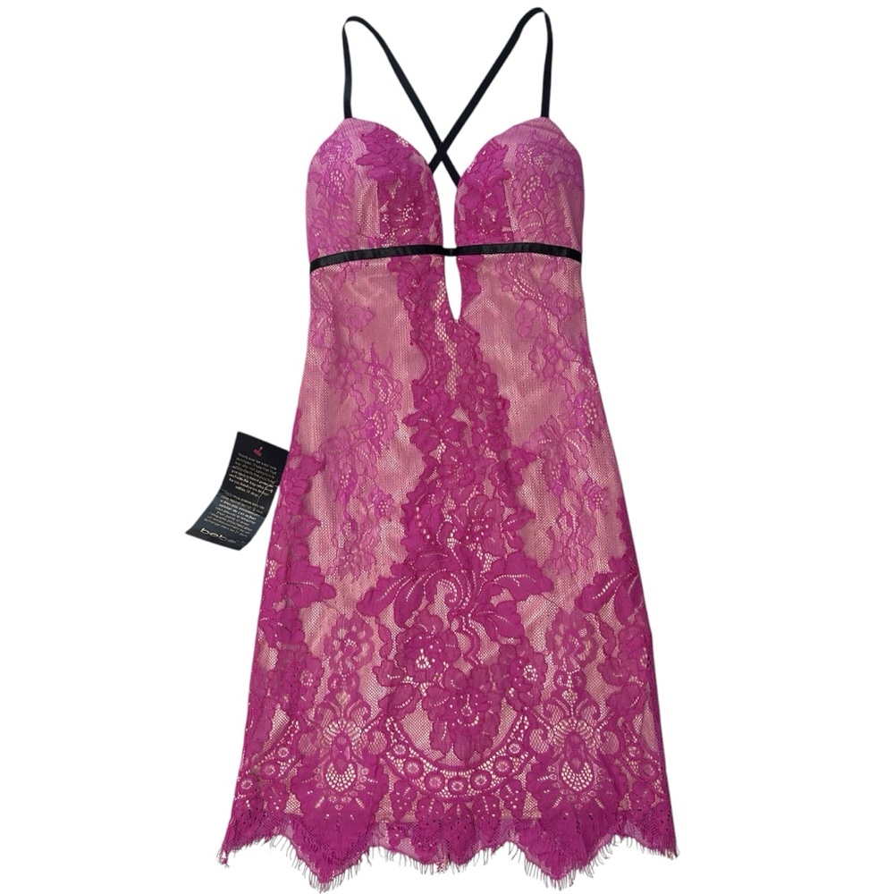 NWT Bebe Pink Slip Lingerie Dress Size 2